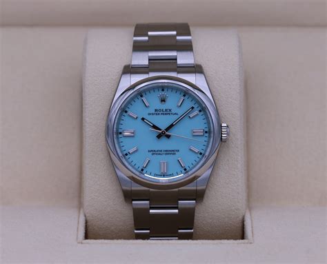 rolex toffany|rolex tiffany blue 36mm price.